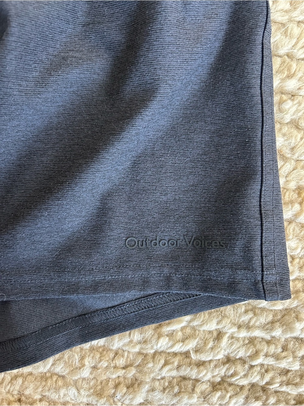 Outdoor Voices Dark Heather Charcoal Shorts Size Large - Picture 6 of 6